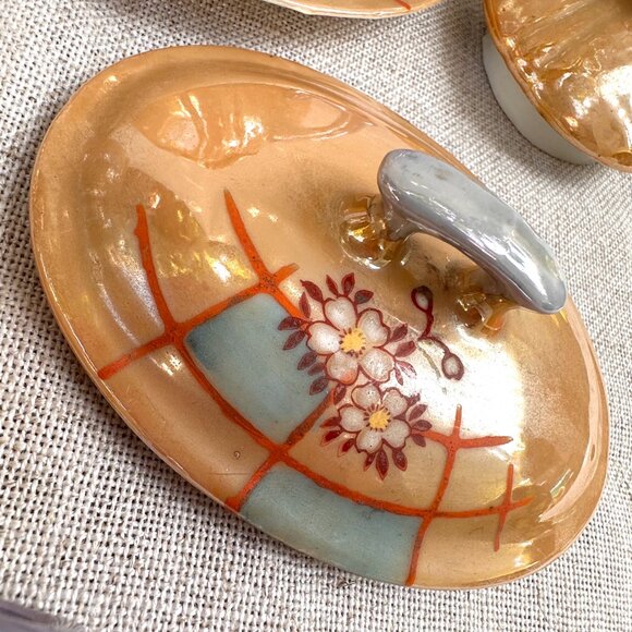 Vintage Made in Japan Lusterware Single Service Tea Set - Picture 4 of 14